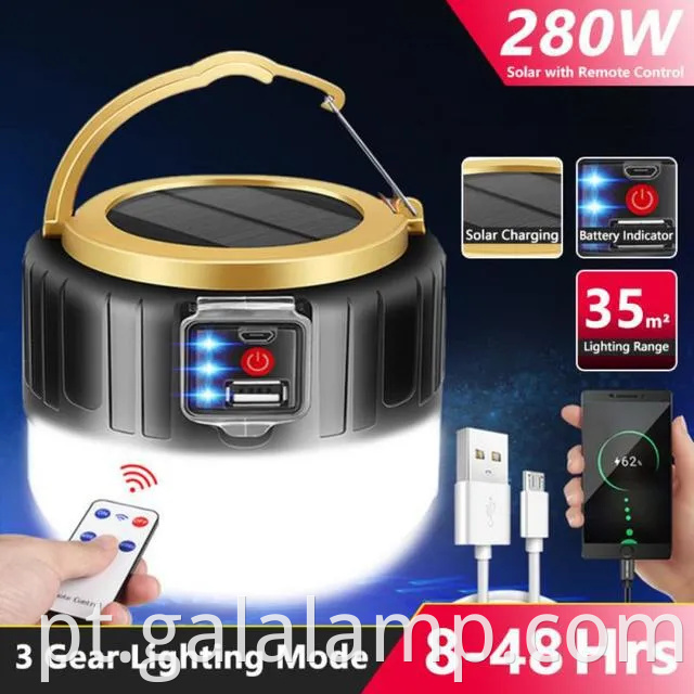 Luz de emergência LED recarregável para uso doméstico e segurança